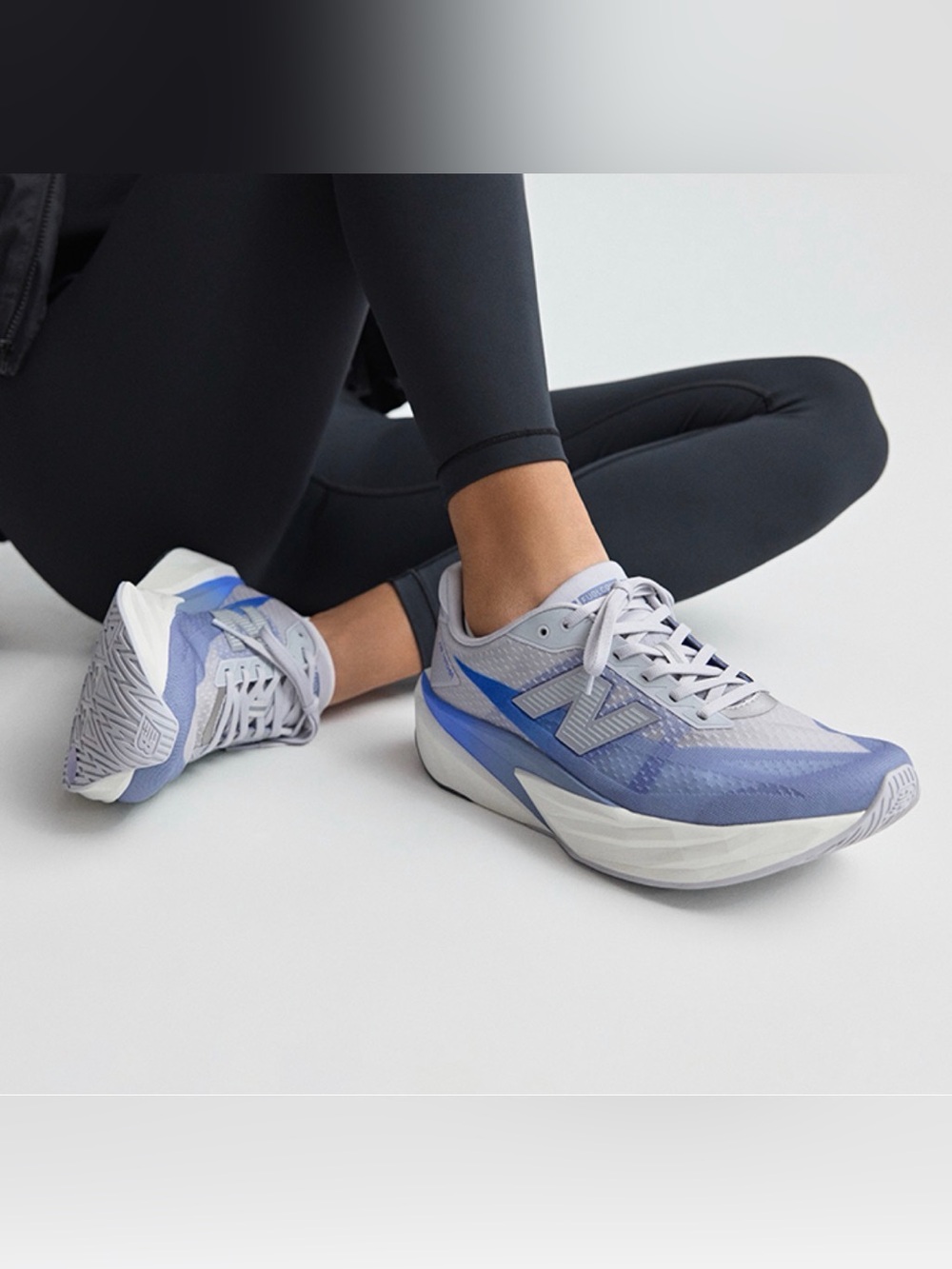 New Balance FuelCell Rebel v5 Women’s Running Shoe - NB Exclusive Grey/Blue - Picture 3 of 15